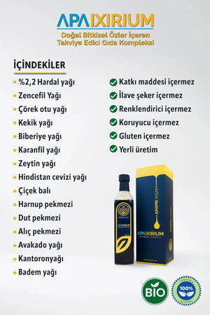 Doğal Bitkisel Özler İçeren Takviye Edici Gıda Kompleksi - 500 mL Apayrı Yaşam