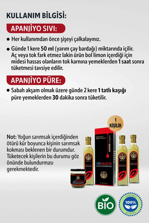 Kalp Ve Damarlara Yönelik Bio Kür Seti %100 Bitkisel Apanjiyo Apayrı Yaşam