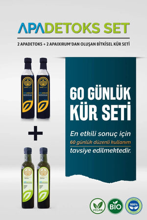 İç Organların Detoksuna Yönelik Bio Kür Seti %100 Bitkisel Apadetoks Apayrı Yaşam