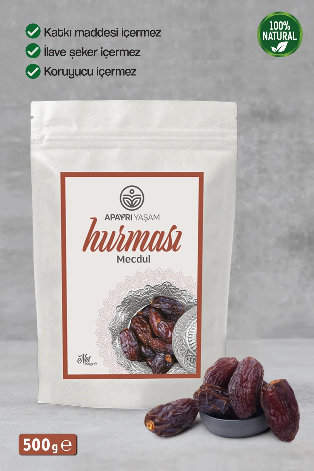 Mecdul Hurması Medine'den %100 Doğal Bio Hurma 500gr