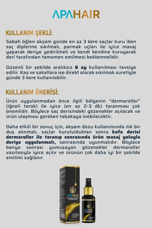 Saç Dökülmesi, Kepek, Seboreik Dermatit Onarıcı, Saç Gürleştirici Bio Saç Kürü %100 Doğal Apahair Apayrı Yaşam