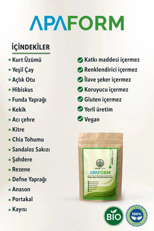 Doğal İçeriklerle Zenginleştirilmiş Apaform Çayı 1 Aylık Apayrı Yaşam