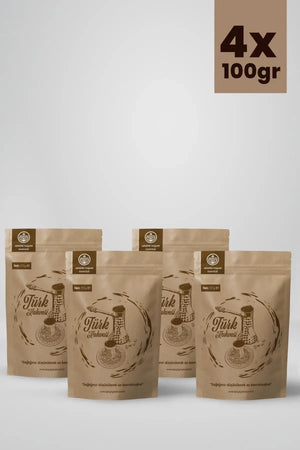 Sağlığınız Düşünülerek Az Kavrulmuş Ve Taze Çekilmiş Türk Kahvesi 4x100gr Avantaj Paketi Apayrı Yaşam