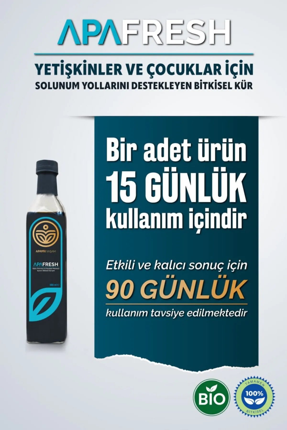 Kronik Öksürük, Alerjik Rinit, Astım, Koah, Boğaz Ağrısı İçin Bio Şurup