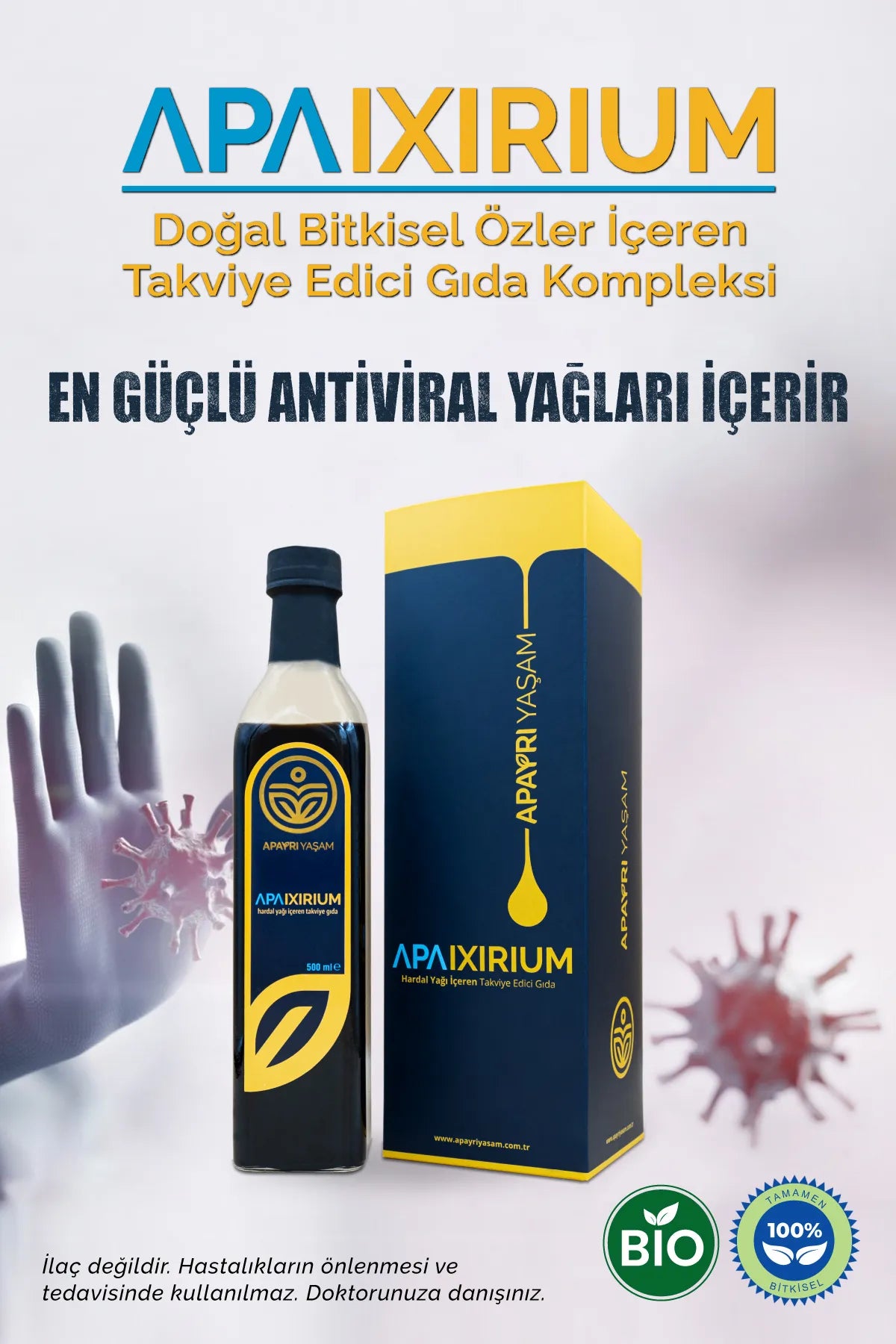 Bağışıklık Destekleyici Bio Şurup Konsantresi %100 Bitkisel Iksir Apaixirium