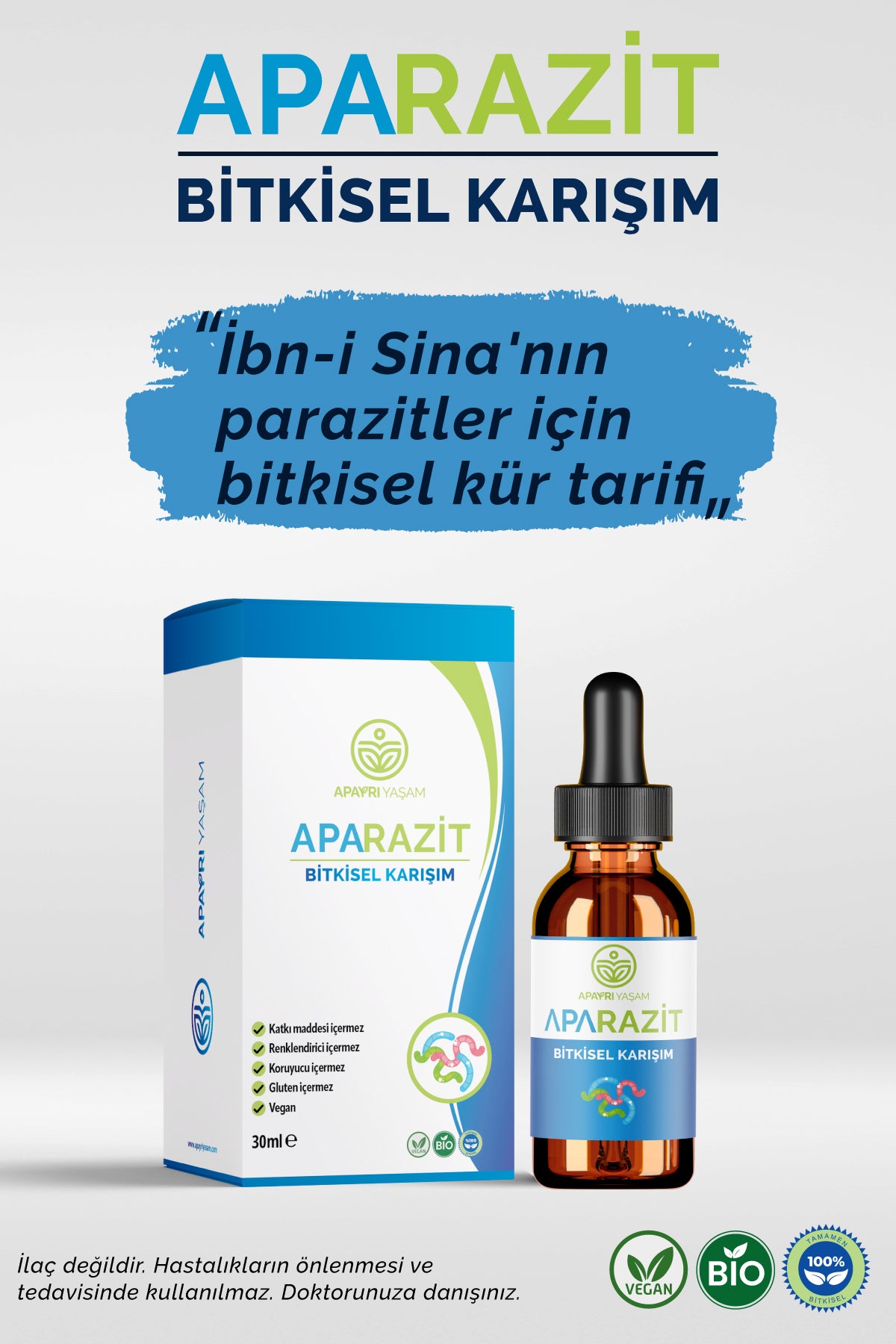 Parazitler İçin Etkili Özel Bitkisel Kür APARAZİT